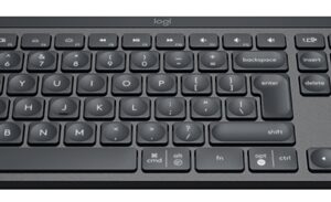 Logitech MX Keys - Teclado Smart, Grafito, Inalámbrico, Bluetooth, LED, Español