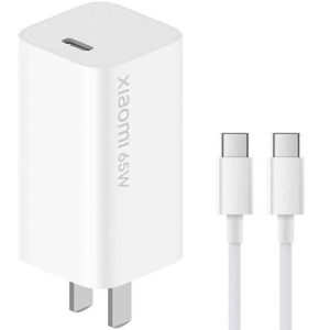 Mi Fast Charger with GaN Tech - Cargador de Pared, 65 W, USB-C, Blanco